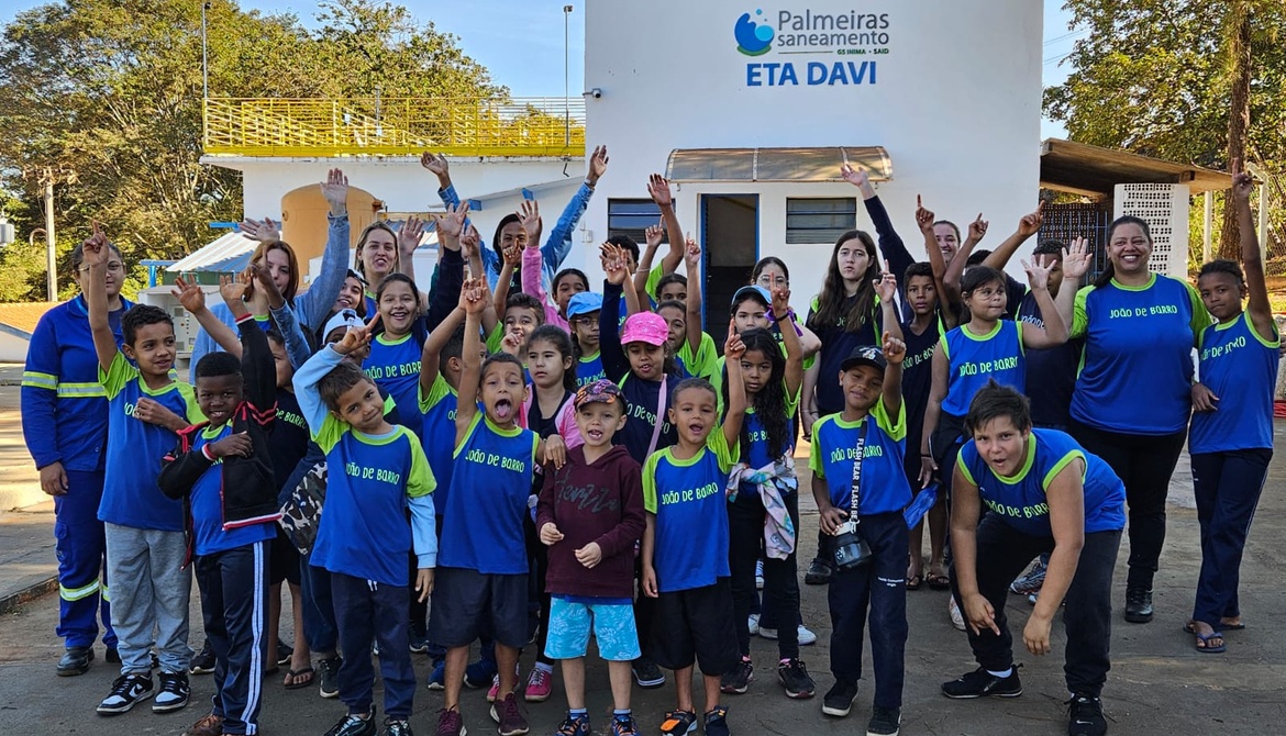 PALMEIRAS SANEAMENTO RECEBE MAIS DE 300 ALUNOS NO MÊS DE MAIO EM PROJETO DE EDUCAÇÃO AMBIENTAL