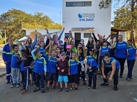 PALMEIRAS SANEAMENTO RECEBE MAIS DE 300 ALUNOS NO MÊS DE MAIO EM PROJETO DE EDUCAÇÃO AMBIENTAL